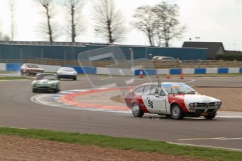 © Octane Photographic Ltd. HSCC Donington Park 17th March 2012. 70’s Road Sports Championship. Bob Trotter - Alfa Romeo 2000 GTV. Digital ref : 0239lw7d4109