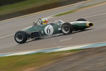 © Octane Photographic Ltd. HSCC Donington Park 17th March 2012. Classic Racing Cars. Leif Bosson - Brabham BT28. Digital ref : 0244cb1d7800
