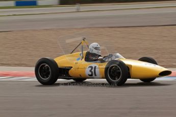© Octane Photographic Ltd. HSCC Donington Park 17th March 2012. Classic Racing Cars. Brian Ashby - Emeryson Formula 1. Digital ref : 0244lw7d7512