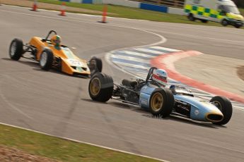 © Octane Photographic Ltd. HSCC Donington Park 17th March 2012. Classic Racing Cars. Peter Hamilton - Tecno. Digital ref : 0244lw7d7602