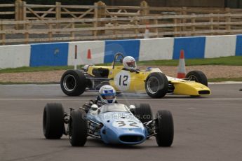 © Octane Photographic Ltd. HSCC Donington Park 17th March 2012. Classic Racing Cars. Julian Judd - Jovis & Andy Jarvis - Palliser WDB2. Digital ref : 0244lw7d7693