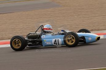 © Octane Photographic Ltd. HSCC Donington Park 17th March 2012. Classic Racing Cars. ￼Peter Hamilton - Tecno. Digital ref : 0244lw7d7749