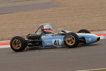 © Octane Photographic Ltd. HSCC Donington Park 17th March 2012. Classic Racing Cars. Peter Hamilton - Tecno. Digital ref : 0244lw7d7749
