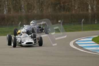 © Octane Photographic Ltd. HSCC Donington Park 17th March 2012. Historic Formula Junior Championship (Rear engine).. Steve Jones - Cooper T67. Digital ref : 0243cb1d7367