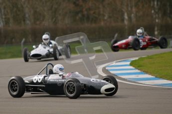 © Octane Photographic Ltd. HSCC Donington Park 17th March 2012. Historic Formula Junior Championship (Rear engine).. Andrew Turvey - Lola Mk5A. Digital ref : 0243cb1d7373