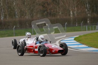 © Octane Photographic Ltd. HSCC Donington Park 17th March 2012. Historic Formula Junior Championship (Rear engine).. Charles Cook - Envoy. Digital ref : 0243cb1d7381