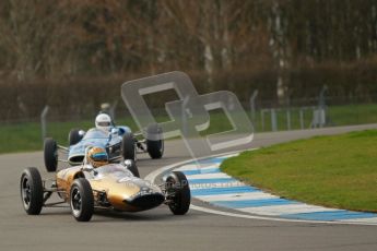 © Octane Photographic Ltd. HSCC Donington Park 17th March 2012. Historic Formula Junior Championship (Rear engine).. Simon Diffey - Lotus 20. Digital ref : 0243cb1d7382