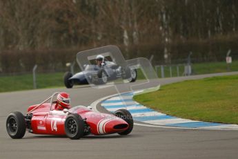 © Octane Photographic Ltd. HSCC Donington Park 17th March 2012. Historic Formula Junior Championship (Rear engine).. Rudolf Ernst - Lotus 22. Digital ref : 0243cb1d7393