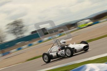 © Octane Photographic Ltd. HSCC Donington Park 17th March 2012. Historic Formula Junior Championship (Rear engine).. Chris Wilks - Deep Sanderson DS104. Digital ref : 0243cb1d7469