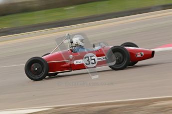 © Octane Photographic Ltd. HSCC Donington Park 17th March 2012. Historic Formula Junior Championship (Rear engine).. Charles Cook - Envoy. Digital ref : 0243cb1d7482