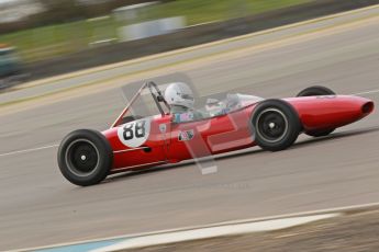© Octane Photographic Ltd. HSCC Donington Park 17th March 2012. Historic Formula Junior Championship (Rear engine).. Lance Whitehead - Lotus 20. Digital ref : 0243cb1d7506