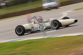 © Octane Photographic Ltd. HSCC Donington Park 17th March 2012. Historic Formula Junior Championship (Rear engine).. Pete Morton - Lightning Envoyette. Digital ref : 0243cb1d7516