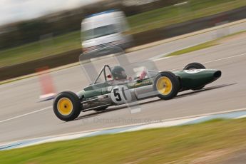 © Octane Photographic Ltd. HSCC Donington Park 17th March 2012. Historic Formula Junior Championship (Rear engine).. Michael Hibberd - Lotus 27. Digital ref : 0243cb1d7571