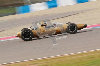 © Octane Photographic Ltd. HSCC Donington Park 17th March 2012. Historic Formula Junior Championship (Rear engine).. Simon Diffey - Lotus 20. Digital ref : 0243cb1d7584