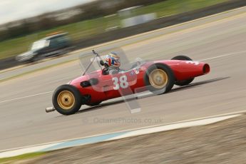 © Octane Photographic Ltd. HSCC Donington Park 17th March 2012. Historic Formula Junior Championship (Rear engine).. Pierre Guicard - Faccioli. Digital ref : 0243cb1d7586