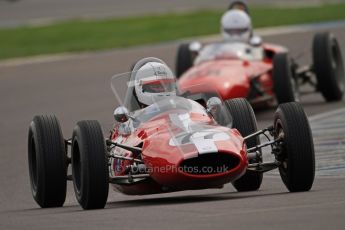 © Octane Photographic Ltd. HSCC Donington Park 17th March 2012. Historic Formula Junior Championship (Rear engine)..  Steven Smith - Cooper T59. Digital ref : 0243cb7d4537