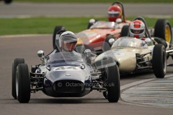 © Octane Photographic Ltd. HSCC Donington Park 17th March 2012. Historic Formula Junior Championship (Rear engine).. Andrew Robertson - Crossle 4F.  Digital ref : 0243cb7d4573