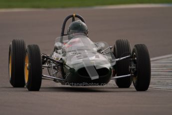 © Octane Photographic Ltd. HSCC Donington Park 17th March 2012. Historic Formula Junior Championship (Rear engine).. Michael Hibberd - Lotus 27. Digital ref : 0243cb7d4588