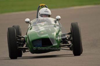 © Octane Photographic Ltd. HSCC Donington Park 17th March 2012. Historic Formula Junior Championship (Rear engine).. Robert Barrie - Lotus 18. Digital ref : 0243cb7d4679
