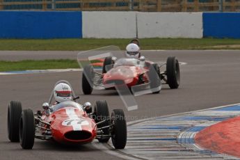 © Octane Photographic Ltd. HSCC Donington Park 17th March 2012. Historic Formula Junior Championship (Rear engine).. Steven Smith - Cooper T59. Digital ref : 0243lw7d6530