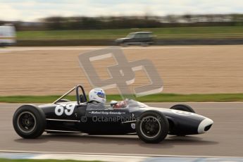 © Octane Photographic Ltd. HSCC Donington Park 17th March 2012. Historic Formula Junior Championship (Rear engine).. Andrew Turvey - Lola Mk5A. Digital ref : 0243lw7d6879