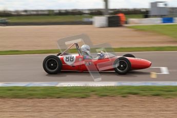 © Octane Photographic Ltd. HSCC Donington Park 17th March 2012. Historic Formula Junior Championship (Rear engine).. Lance Whitehead - Lotus 20. Digital ref : 0243lw7d6932