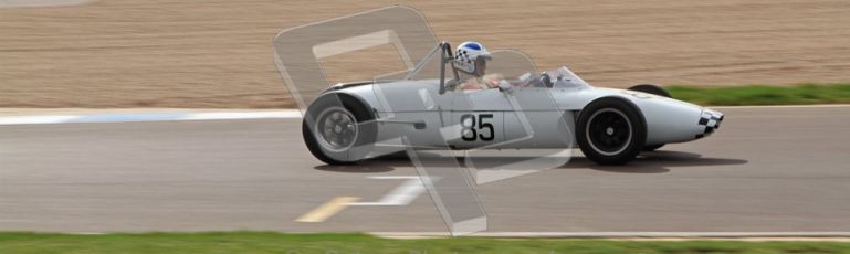 © Octane Photographic Ltd. HSCC Donington Park 17th March 2012. Historic Formula Junior Championship (Rear engine).. John Chisholm - Gemini Mk 3A. Digital ref : 0243lw7d6995