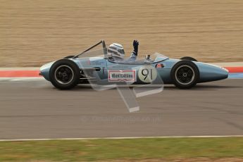 © Octane Photographic Ltd. HSCC Donington Park 17th March 2012. Historic Formula Junior Championship (Rear engine).. Jonathon Hughes - Brabham BT6. Digital ref : 0243lw7d7094