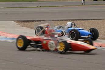 © Octane Photographic Ltd. HSCC Donington Park 17th March 2012. Historic Formula Junior Championship (Rear engine).. John Sykes - Merlyn Mk5/7. Digital ref : 0243lw7d7163