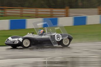 © Octane Photographic Ltd. HSCC Donington Park 18th May 2012. Guards Trophy for Sport Racing Cars. Malone - Elva MkV11S. Digital ref : 0247lw7d9217