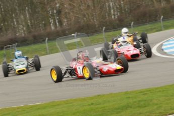 © Octane Photographic Ltd. HSCC Donington Park 17th March 2012. Historic Formula Ford Championship. Derek Rodgers - Merlyn Mk11A/17. Digital ref : 0240cb1d6625