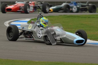 © Octane Photographic Ltd. HSCC Donington Park 17th March 2012. Historic Formula Ford Championship. John Farrell - Merlyn Mk.IIA. Digital ref : 0240lw7d4306