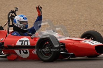 © Octane Photographic Ltd. HSCC Donington Park 17th March 2012. Historic Formula Ford Championship. Simon Baines - Merlyn Mk20. Digital ref : 0240lw7d5101