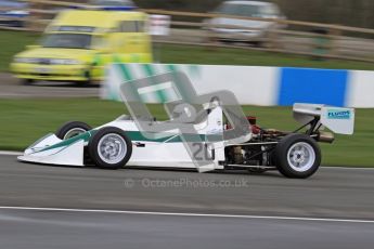 © Octane Photographic Ltd. HSCC Donington Park 17th March 2012. Historic Formula Ford 2000 Championship. David Clark - Dulon MP21. Digital ref : 0251lw7d1223