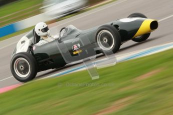 © Octane Photographic Ltd. HSCC Donington Park 17th March 2012. Historic Formula Junior Championship (Front engine). Jack Woodhouse - Elva 100. Digital ref : 0241cb1d6980