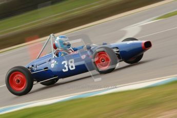 © Octane Photographic Ltd. HSCC Donington Park 17th March 2012. Historic Formula Junior Championship (Front engine). Wyn Lewis - Kieft FJ. Digital ref : 0241cb1d7010