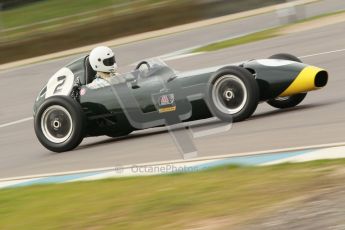 © Octane Photographic Ltd. HSCC Donington Park 17th March 2012. Historic Formula Junior Championship (Front engine). Jack Woodhouse - Elva 100. Digital ref : 0241cb1d7029