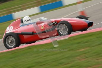 © Octane Photographic Ltd. HSCC Donington Park 17th March 2012. Historic Formula Junior Championship (Front engine). Pat Barford - Stanguellini. Digital ref : 0241cb1d7088