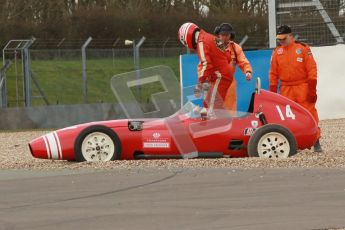 © Octane Photographic Ltd. HSCC Donington Park 17th March 2012. Historic Formula Junior Championship (Front engine). Keith Roach - Condor S2. Digital ref : 0241cb1d7100