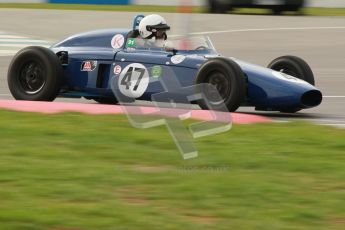 © Octane Photographic Ltd. HSCC Donington Park 17th March 2012. Historic Formula Junior Championship (Front engine). Richard Utley - Caravelle Mk1. Digital ref : 0241cb1d7116