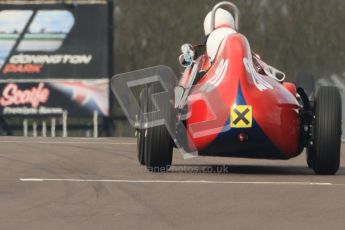 © Octane Photographic Ltd. HSCC Donington Park 17th March 2012. Historic Formula Junior Championship (Front engine). David Bishop - Elva 100. Digital ref : 0241cb7d3924