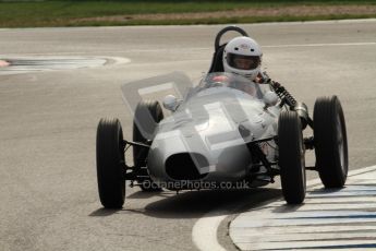 © Octane Photographic Ltd. HSCC Donington Park 17th March 2012. Historic Formula Junior Championship (Front engine). Roger Dexter - Elva 100. Digital ref : 0241cb7d3967