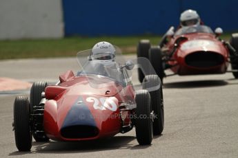 © Octane Photographic Ltd. HSCC Donington Park 17th March 2012. Historic Formula Junior Championship (Front engine). Pat Barford - Stanguellini. Digital ref : 0241cb7d4005