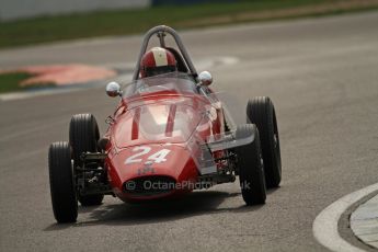 © Octane Photographic Ltd. HSCC Donington Park 17th March 2012. Historic Formula Junior Championship (Front engine). Mike Waller - PM Poggi. Digital ref : 0241cb7d4028