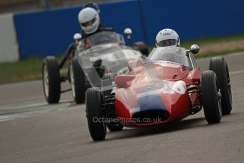 © Octane Photographic Ltd. HSCC Donington Park 17th March 2012. Historic Formula Junior Championship (Front engine). Pat BARFORD - Stanguellini. Digital ref : 0241cb7d4079