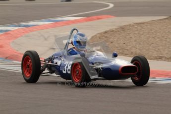 © Octane Photographic Ltd. HSCC Donington Park 17th March 2012. Historic Formula Junior Championship (Front engine). Wyn Lewis - Kieft FJ. Digital ref : 0241lw7d5730