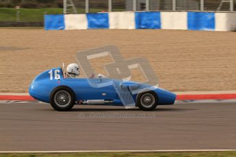 © Octane Photographic Ltd. HSCC Donington Park 17th March 2012. Historic Formula Junior Championship (Front engine). Gordon Wright - Stanguellini. Digital ref : 0241lw7d5805