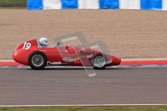 © Octane Photographic Ltd. HSCC Donington Park 17th March 2012. Historic Formula Junior Championship (Front engine). Jan Biekens - Stanguellini FJ. Digital ref : 0241lw7d5940