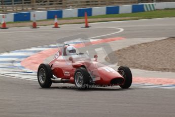 © Octane Photographic Ltd. HSCC Donington Park 17th March 2012. Historic Formula Junior Championship (Front engine). Jan Biekens - Stanguellini FJ. Digital ref : 0241lw7d6030