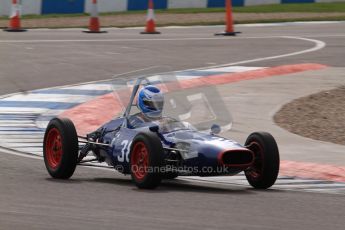 © Octane Photographic Ltd. HSCC Donington Park 17th March 2012. Historic Formula Junior Championship (Front engine). Wyn Lewis - Kieft FJ. Digital ref : 0241lw7d6038